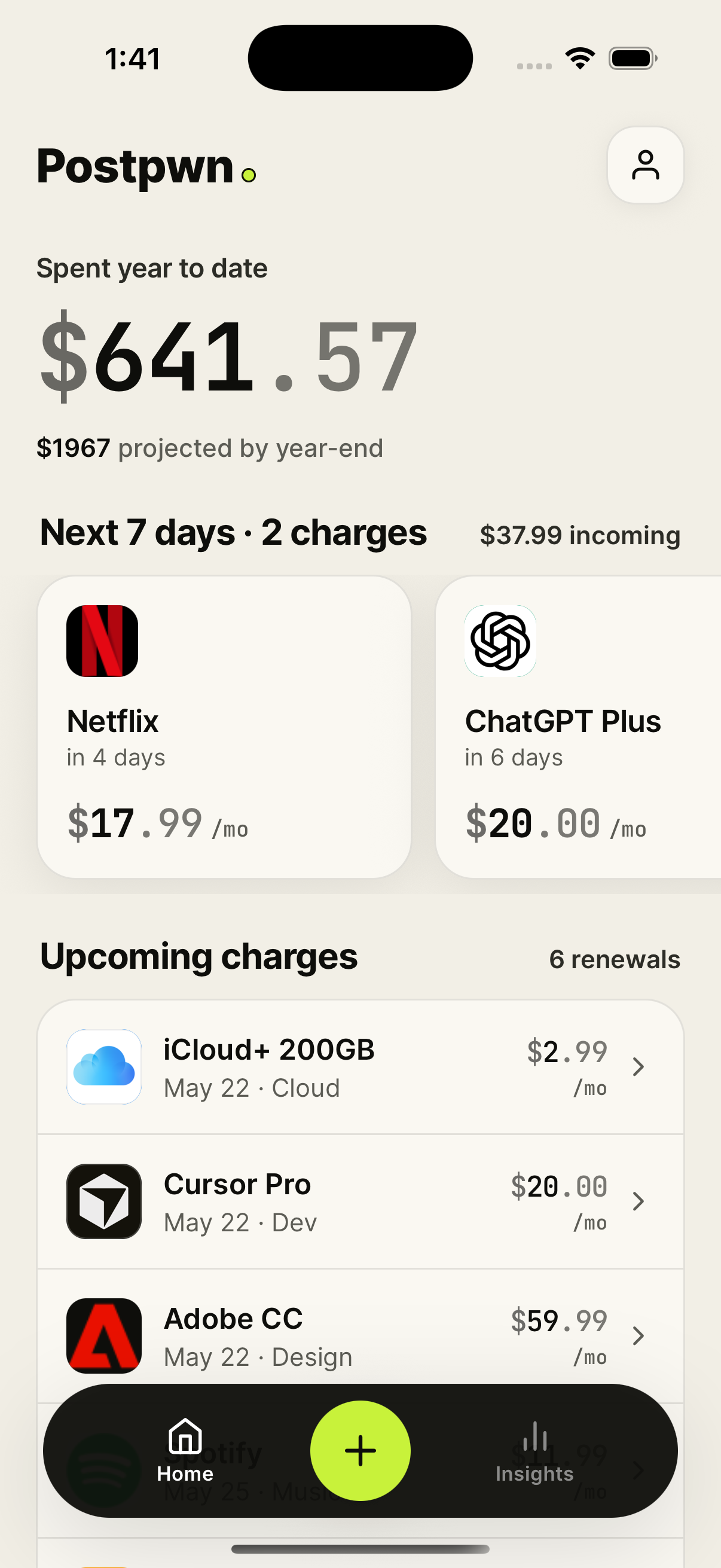 Postpwn home screen